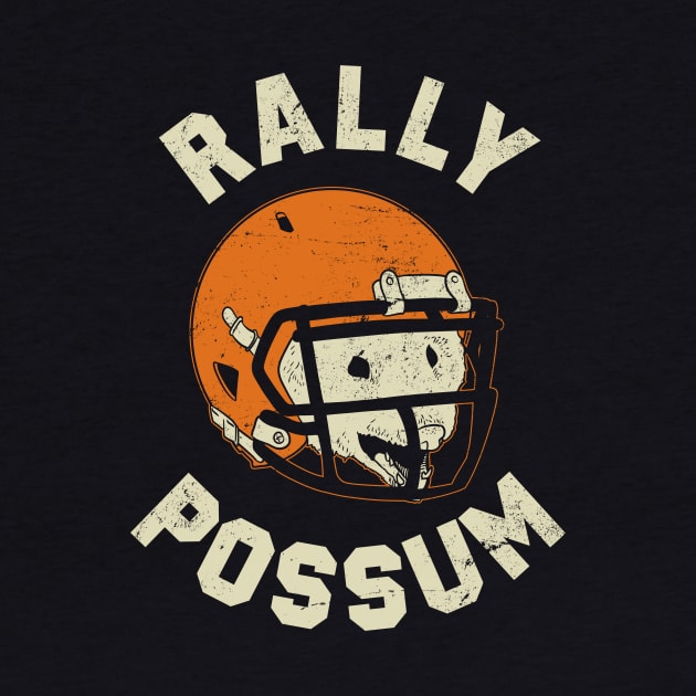Rally Possum Funny Cleveland Football by APSketches